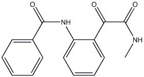 N-[2-[[(Methylamino)carbonyl]carbonyl]phenyl]benzamide Struktur