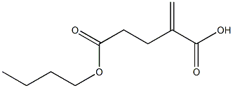 4-Methyleneglutaric acid hydrogen 1-butyl ester Struktur