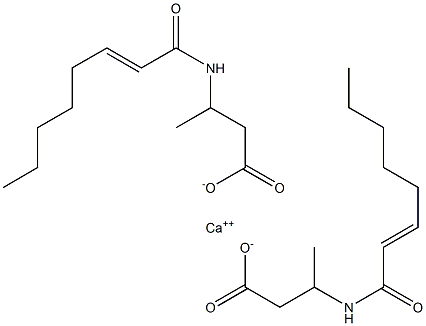 Bis[3-(2-octenoylamino)butyric acid]calcium salt Struktur