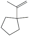 1-Methyl-1-(1-methylethenyl)cyclopentane Struktur