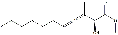 (2S,3R)-2-Hydroxy-3-methyl-3,4-undecadienoic acid methyl ester Struktur