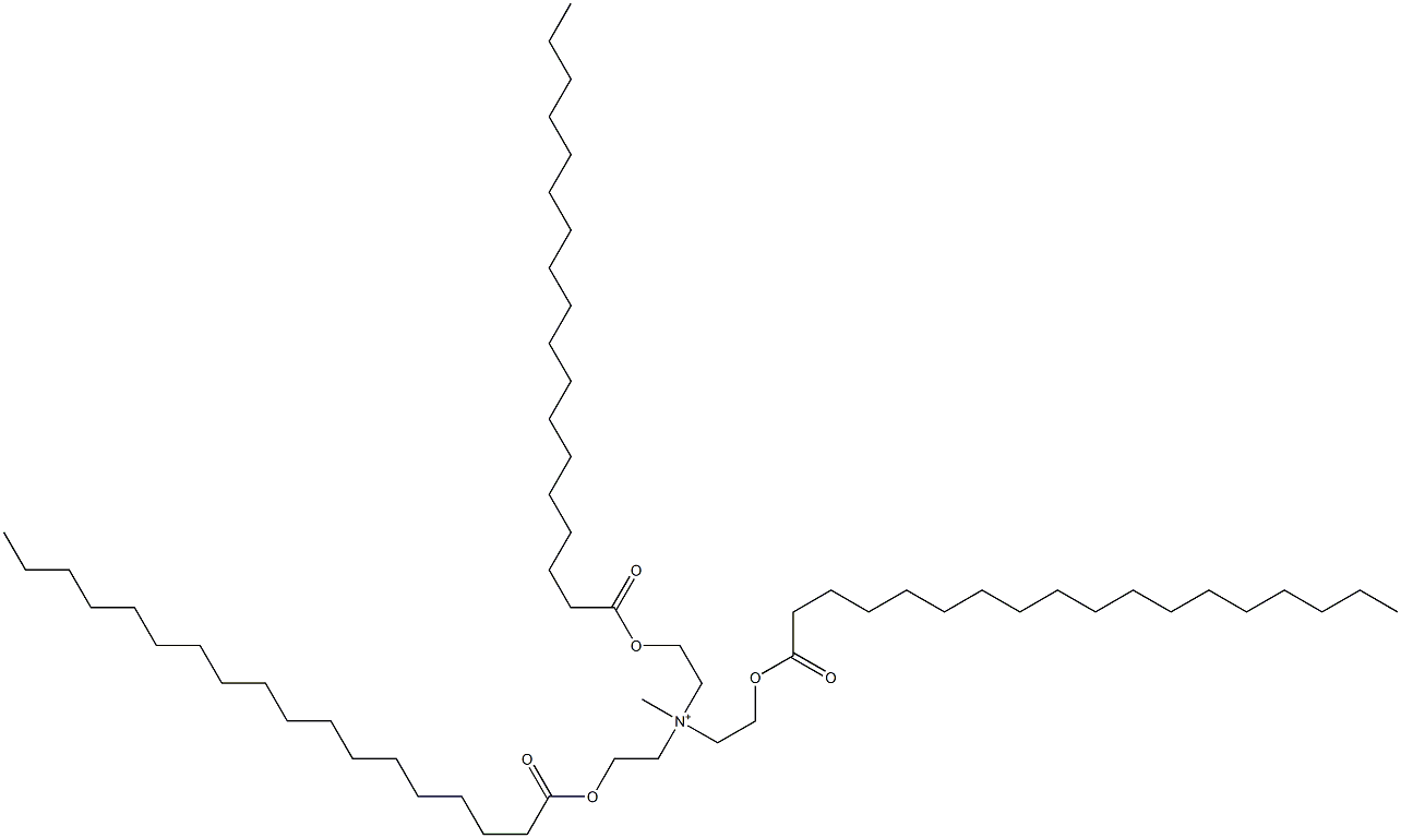 N-Methyl-2-[(1-oxooctadecyl)oxy]-N,N-bis[2-[(1-oxooctadecyl)oxy]ethyl]ethanaminium Struktur