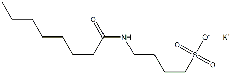 4-Capryloylamino-1-butanesulfonic acid potassium salt Struktur