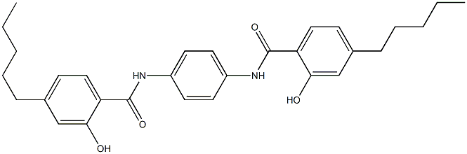 N,N'-Bis(4-pentylsalicyloyl)-p-phenylenediamine Struktur