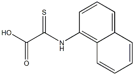 (1-Naphtylamino)thioxoacetic acid Struktur