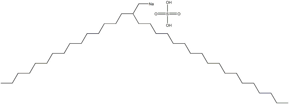 Sulfuric acid 2-pentadecylicosyl=sodium salt Struktur