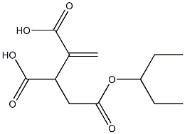 3-Butene-1,2,3-tricarboxylic acid 3-pentyl ester Struktur