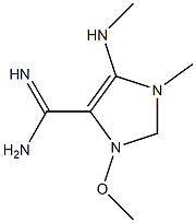 N2-Methoxy-1-methyl-5-methylamino-1H-imidazole-4-carboxamidine Struktur