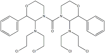 3-[Bis(2-chloroethyl)amino]phenylmorpholino ketone Struktur