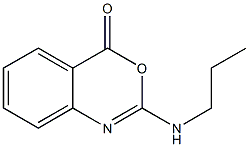 2-Propylamino-4H-3,1-benzoxazin-4-one Struktur