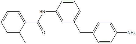 4-[3-[(2-Methylbenzoyl)amino]benzyl]aniline Struktur