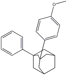 1-Phenyl-3-(4-methoxyphenyl)adamantane Struktur