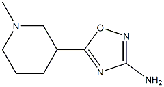 3-Amino-5-(1-methyl-3-piperidinyl)-1,2,4-oxadiazole Struktur