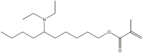 Methacrylic acid 6-(diethylamino)decyl ester Struktur