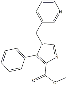 1-(3-Pyridylmethyl)-5-phenyl-1H-imidazole-4-carboxylic acid methyl ester Struktur