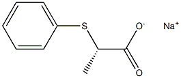 [S,(-)]-2-(Phenylthio)propionic acid sodium salt Struktur