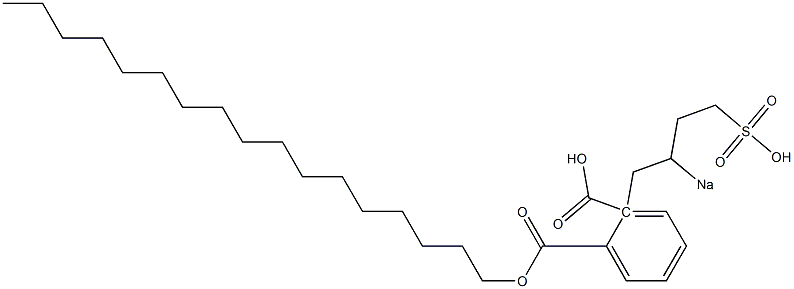 Phthalic acid 1-heptadecyl 2-(2-sodiosulfobutyl) ester Struktur