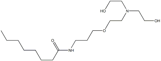 N-[3-[2-[Bis(2-hydroxyethyl)amino]ethoxy]propyl]octanamide Struktur