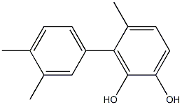 3-(3,4-Dimethylphenyl)-4-methylbenzene-1,2-diol Struktur