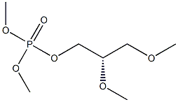 (+)-Phosphoric acid dimethyl(S)-2,3-dimethoxypropyl ester Struktur