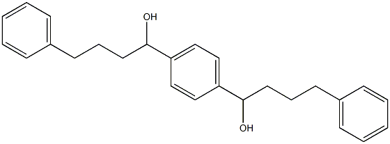 1,1'-(1,4-Phenylene)bis(4-phenyl-1-butanol) Struktur