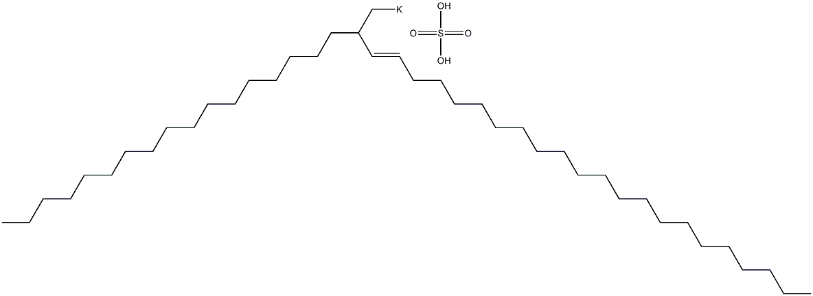 Sulfuric acid 2-heptadecyl-3-tetracosenyl=potassium ester salt Struktur