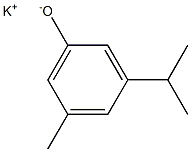 Potassium 3-isopropyl-5-methylphenolate Struktur