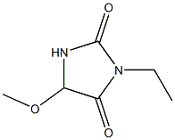 5-Methoxy-3-ethylimidazolidine-2,4-dione Struktur