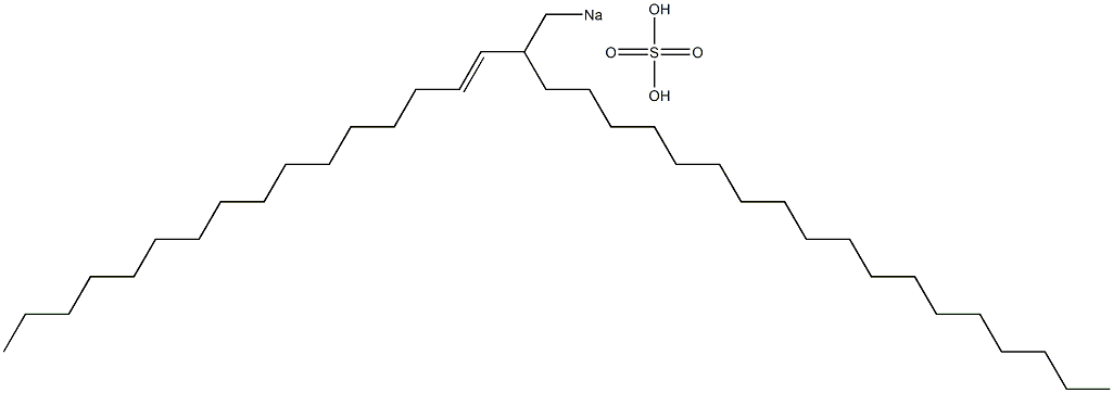 Sulfuric acid 2-(1-hexadecenyl)icosyl=sodium ester salt Struktur