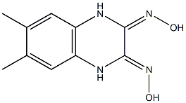 1,2,3,4-Tetrahydro-6,7-dimethyl-2,3-bis(hydroxyimino)quinoxaline Struktur