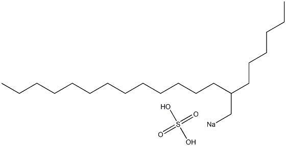 Sulfuric acid 2-hexylpentadecyl=sodium salt Struktur