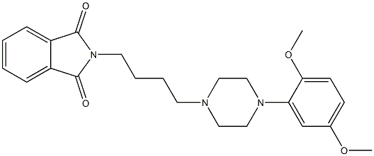 N-[4-[4-(2,5-Dimethoxyphenyl)-1-piperazinyl]butyl]phthalimide Struktur