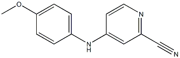 4-(4-Methoxyphenylamino)pyridine-2-carbonitrile Struktur