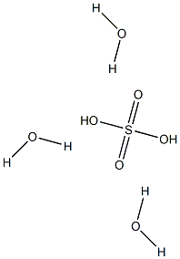 Sulfuric acid trihydrate Struktur