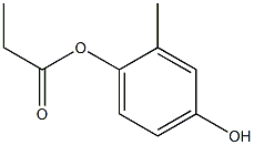 Propanoic acid 2-methyl-4-hydroxyphenyl ester Struktur