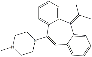 10-(4-Methylpiperazino)-5-isopropylidene-5H-dibenzo[a,d]cycloheptene Struktur