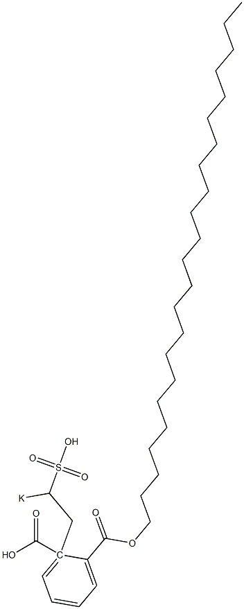 Phthalic acid 1-tricosyl 2-(2-potassiosulfoethyl) ester Struktur