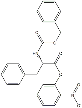 (S)-3-Phenyl-2-[(benzyloxycarbonyl)amino]propanoic acid o-nitrophenyl ester Struktur