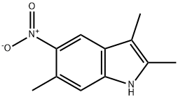 2,3,6-Trimethyl-5-nitro-1H-indole Struktur