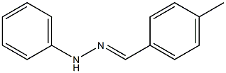 1-Phenyl-2-(4-methylbenzylidene)hydrazine Struktur