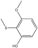 3-Methoxy-2-(methylthio)phenol Struktur