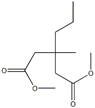 3-Methyl-3-propylglutaric acid dimethyl ester Struktur