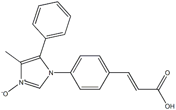 3-[4-[(4-Methyl-5-phenyl-1H-imidazole 3-oxide)-1-yl]phenyl]acrylic acid Struktur