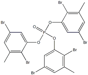 Phosphoric acid tris(2,5-dibromo-3-methylphenyl) ester Struktur