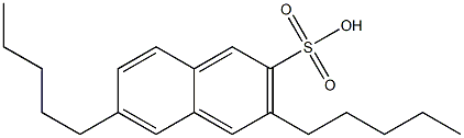 3,6-Dipentyl-2-naphthalenesulfonic acid Structure