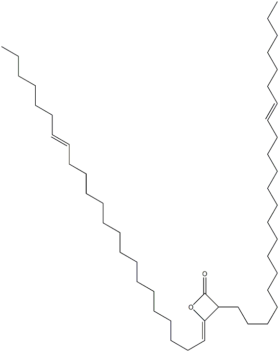 3-(15-Docosenyl)-4-(16-tricosen-1-ylidene)oxetan-2-one Struktur