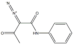 N-(Phenyl)-3-oxo-2-diazobutyramide Struktur