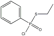 Phenylphosphonochloridothioic acid S-ethyl ester Struktur