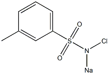 N-Chloro-N-sodio-m-toluenesulfonamide Struktur