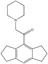 4-(Piperidinoacetyl)-1,2,3,5,6,7-hexahydro-s-indacene Struktur